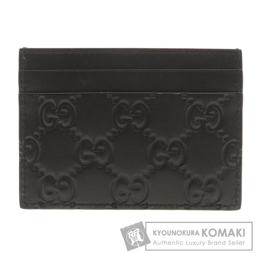 GUCCI グッチ 233166 GGシグネチャー シマ カードケース カーフ メンズ 中古