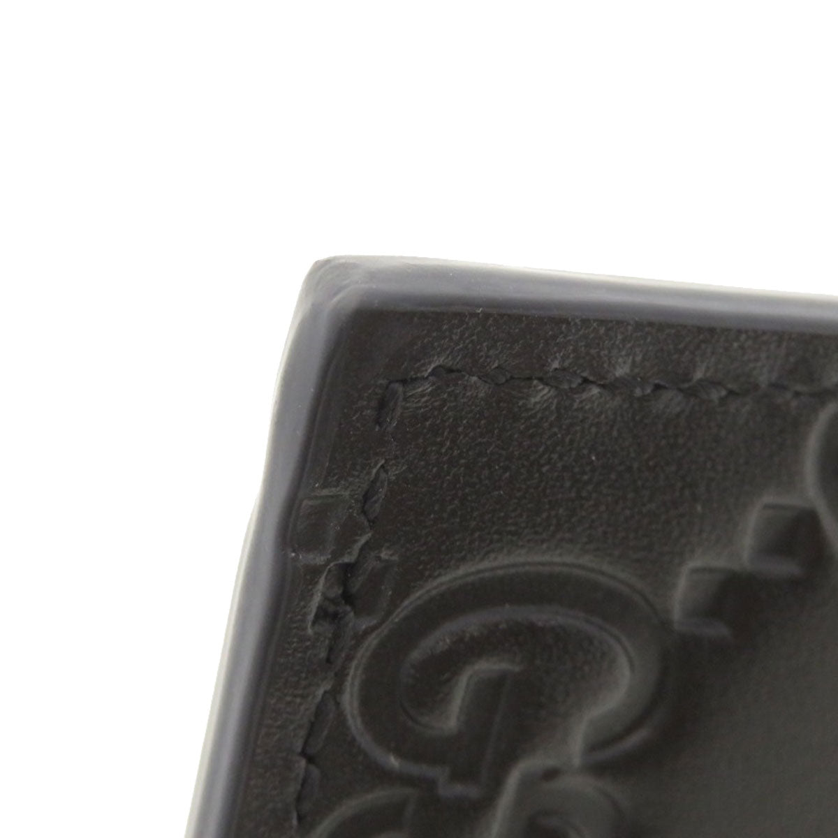 GUCCI グッチ 233166 GGシグネチャー シマ カードケース カーフ メンズ 中古
