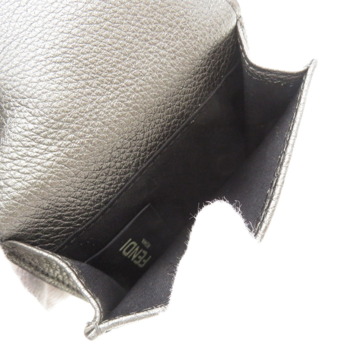 FENDI フェンディ 7M0280 ミニウォレット 三つ折り 二つ折り財布（小銭入れあり） カーフ メンズ 中古