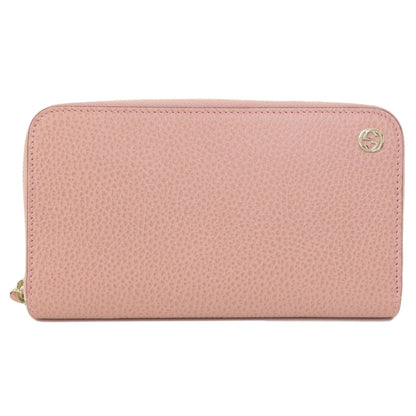 GUCCI グッチ 449347 インターロッキングG　アウトレット 長財布（小銭入れあり） レザー レディース 中古