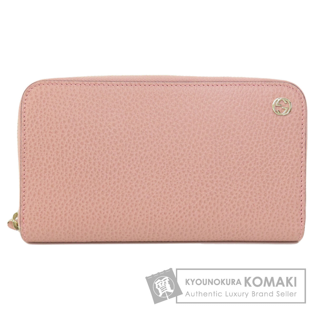 GUCCI グッチ 449347 インターロッキングG　アウトレット 長財布（小銭入れあり） レザー レディース 中古