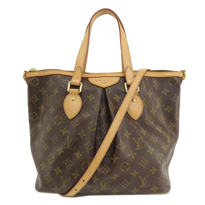 LOUIS VUITTON ルイヴィトン M40145 パレルモPM モノグラム トートバッグ モノグラムキャンバス レディース 中古