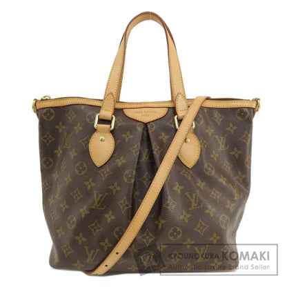 LOUIS VUITTON ルイヴィトン M40145 パレルモPM モノグラム トートバッグ モノグラムキャンバス レディース 中古