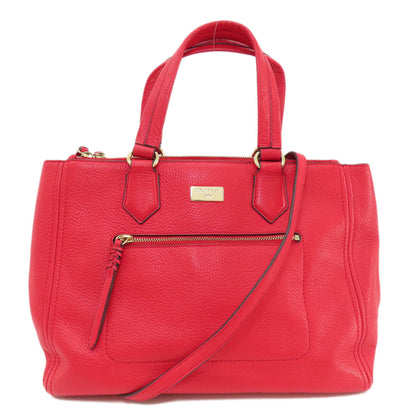 Cole Haan コールハーン ロゴ金具 2WAY トートバッグ レザー レディース 中古