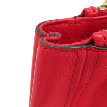 Cole Haan コールハーン ロゴ金具 2WAY トートバッグ レザー レディース 中古
