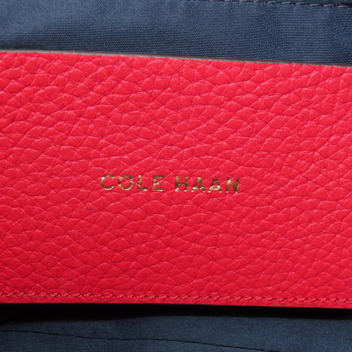 Cole Haan コールハーン ロゴ金具 2WAY トートバッグ レザー レディース 中古