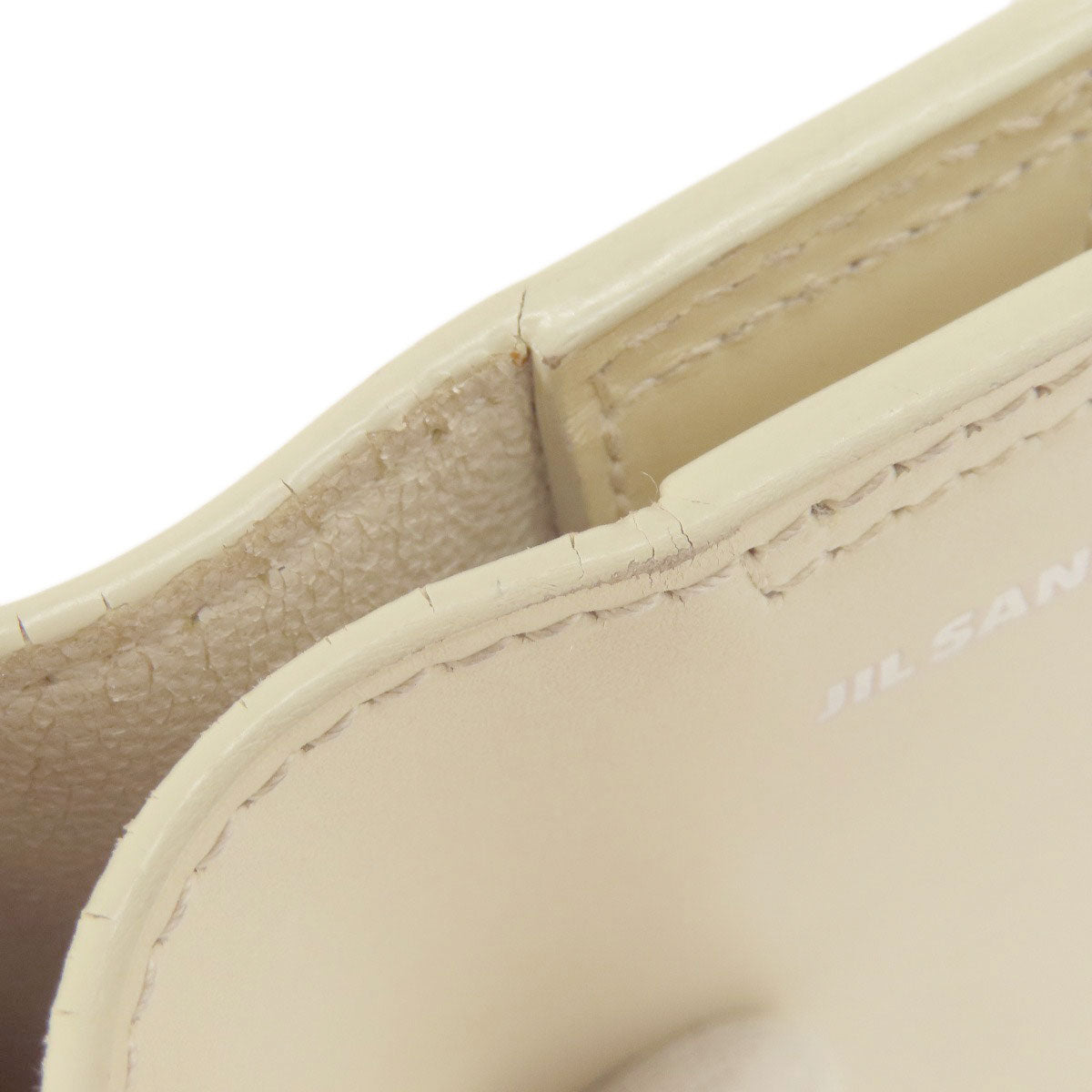 Jil Sander ジル・サンダー ロゴ ショルダーバッグ レザー レディース 中古