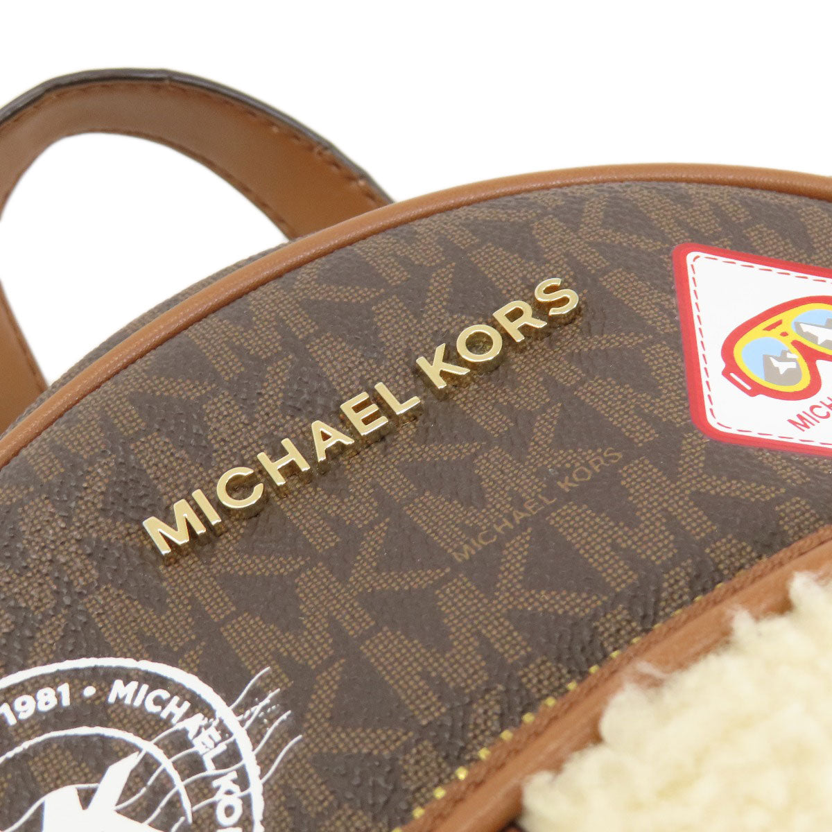 Michael Kors マイケルコース MKシグネチャー ステッカー リュック・デイパック レザー レディース 中古
