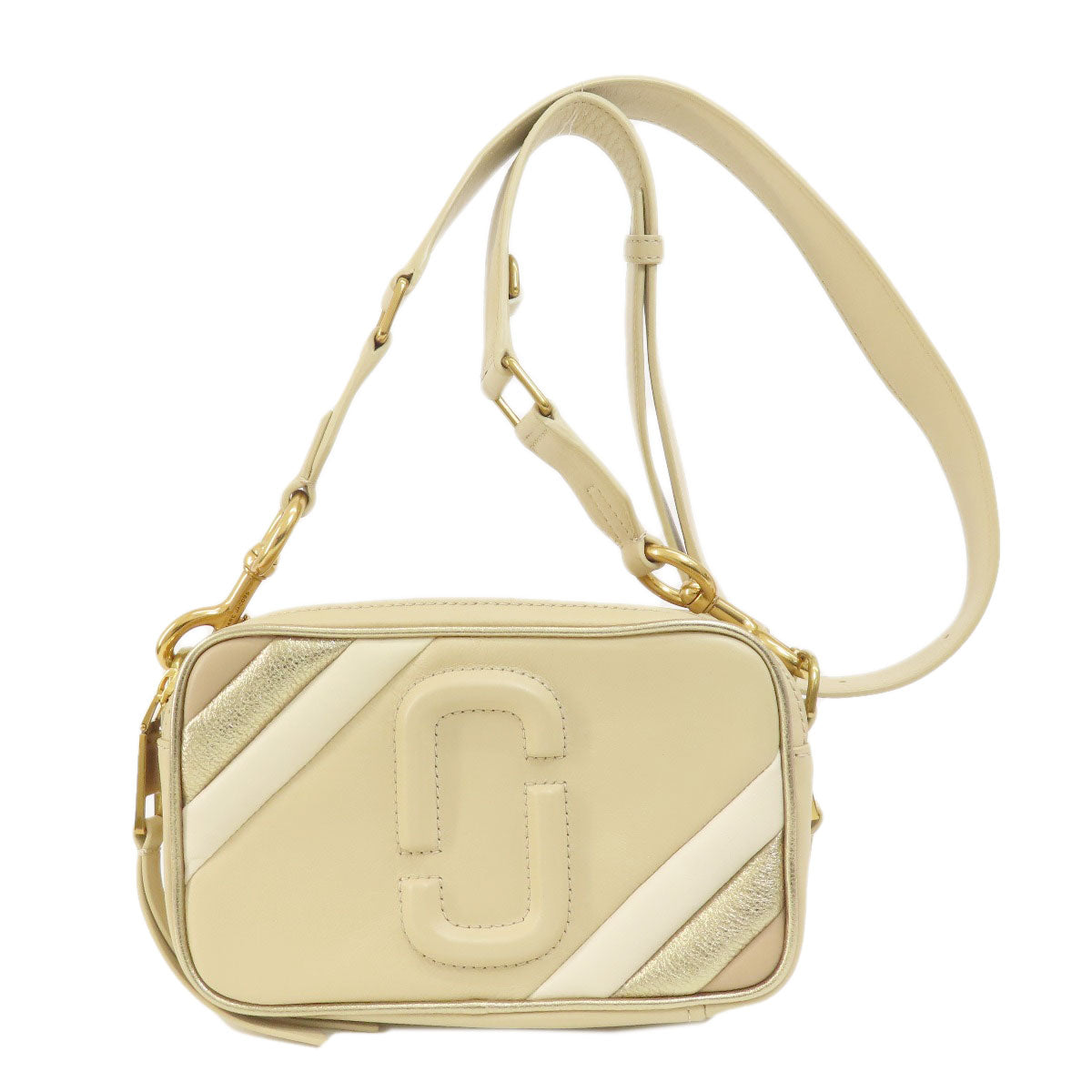 MARC JACOBS マーク・ジェイコブス ダブルJ スナップショット ショルダーバッグ レザー レディース 中古