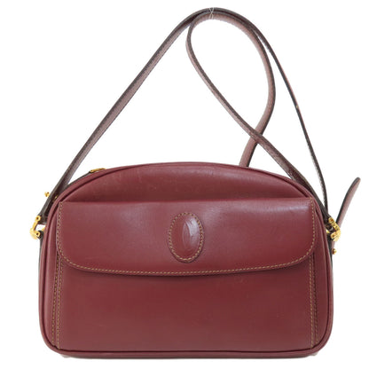 CARTIER カルティエ マストライン ショルダーバッグ レザー レディース 中古