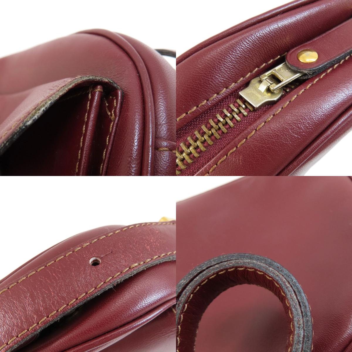 CARTIER カルティエ マストライン ショルダーバッグ レザー レディース 中古