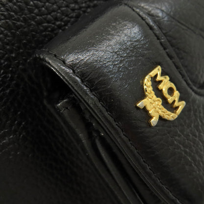 MCM エムシーエム ロゴ リュック・デイパック レザー レディース 中古
