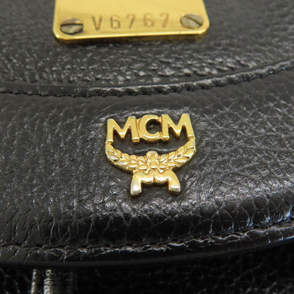 MCM エムシーエム ロゴ リュック・デイパック レザー レディース 中古