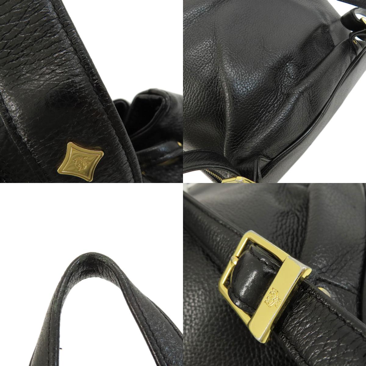 MCM エムシーエム ロゴ リュック・デイパック レザー レディース 中古