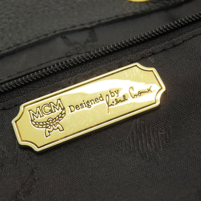 MCM エムシーエム ロゴ リュック・デイパック レザー レディース 中古