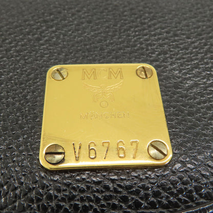 MCM エムシーエム ロゴ リュック・デイパック レザー レディース 中古