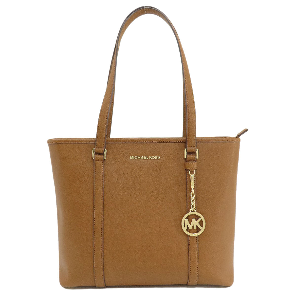 Michael Kors マイケルコース ロゴ金具 トートバッグ レザー レディース 中古