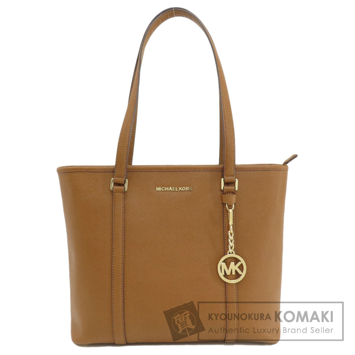 Michael Kors マイケルコース ロゴ金具 トートバッグ レザー レディース 中古