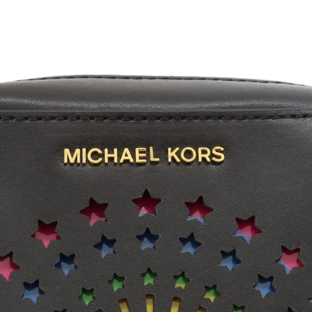 Michael Kors マイケルコース ギニー 花火モチーフ ショルダーバッグ PVC レディース 中古
