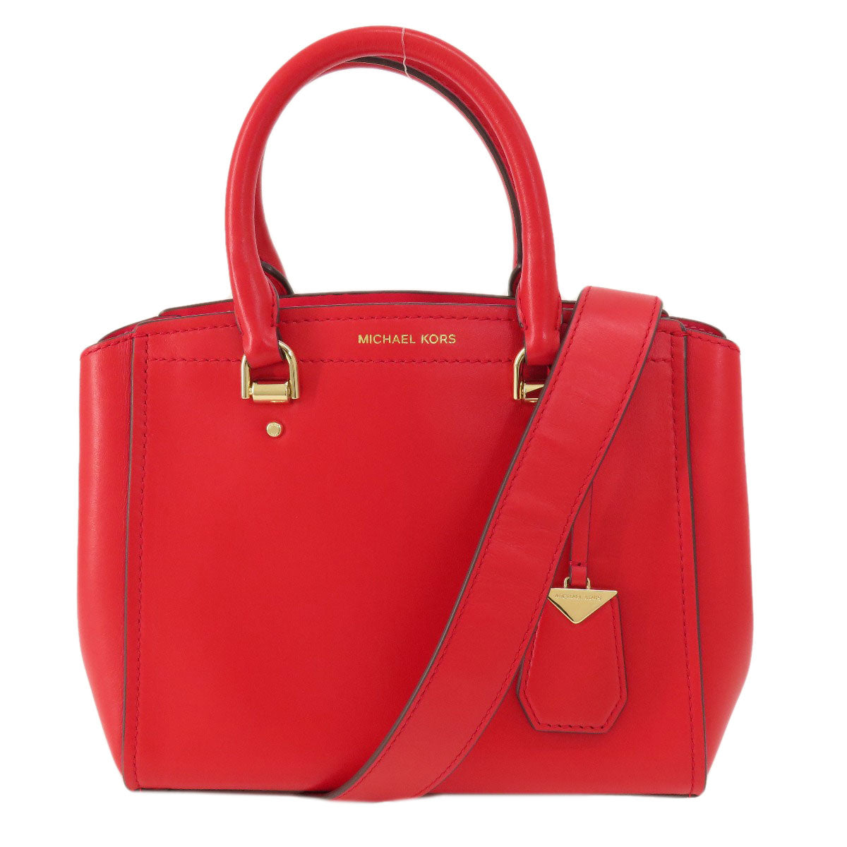 Michael Kors マイケルコース ロゴ 2WAY ハンドバッグ レザー レディース 中古