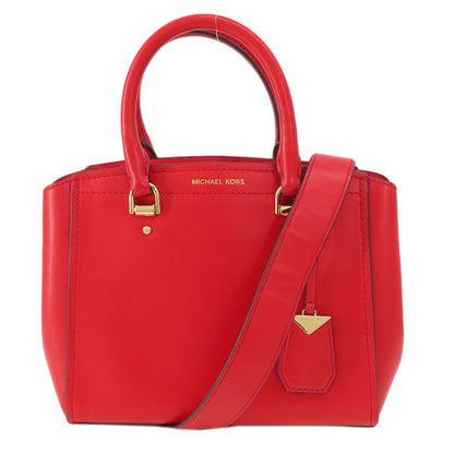 Michael Kors マイケルコース ロゴ 2WAY ハンドバッグ レザー レディース 中古