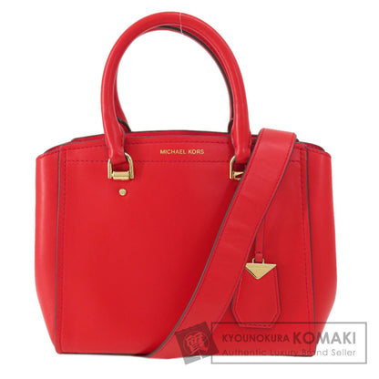 Michael Kors マイケルコース ロゴ 2WAY ハンドバッグ レザー レディース 中古