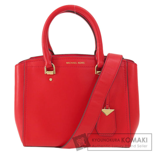 Michael Kors マイケルコース ロゴ 2WAY ハンドバッグ レザー レディース 中古