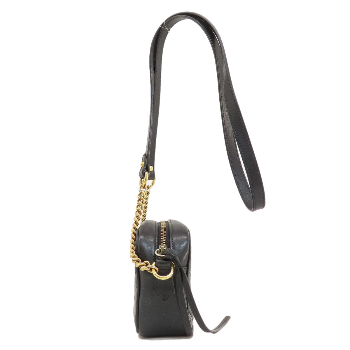 GUCCI グッチ 448065 GGマーモント ミニバッグ ショルダーバッグ カーフ レディース 中古