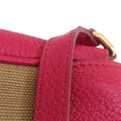 BURBERRY バーバリー ミニ クロスボディ ショルダーバッグ レザー レディース 中古