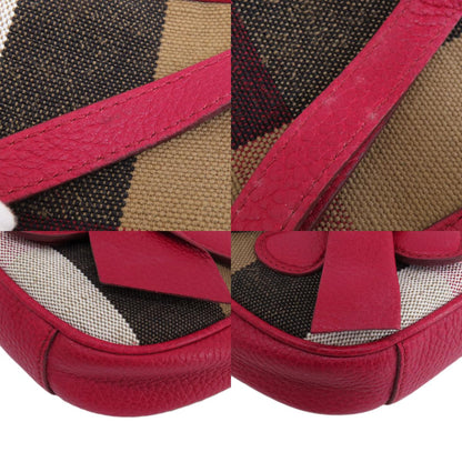 BURBERRY バーバリー ミニ クロスボディ ショルダーバッグ レザー レディース 中古