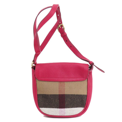 BURBERRY バーバリー ミニ クロスボディ ショルダーバッグ レザー レディース 中古