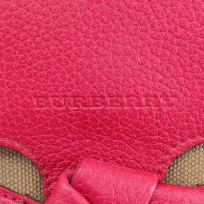 BURBERRY バーバリー ミニ クロスボディ ショルダーバッグ レザー レディース 中古