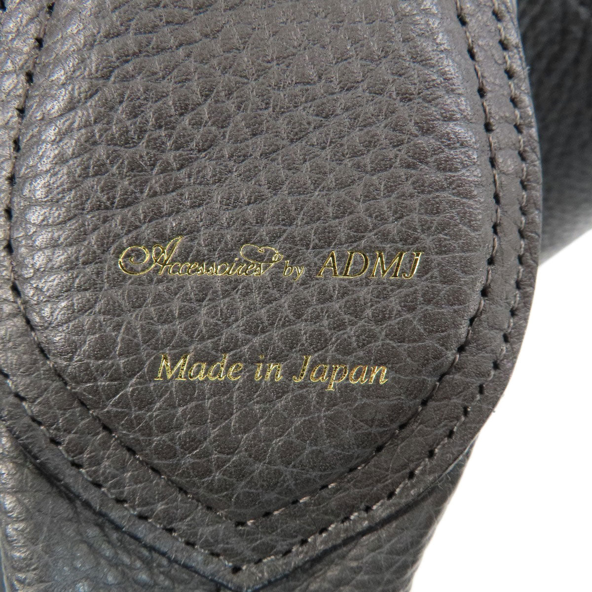 ADMJ エーディーエムジェイ ロゴ ワンショルダー ショルダーバッグ レザー レディース 中古