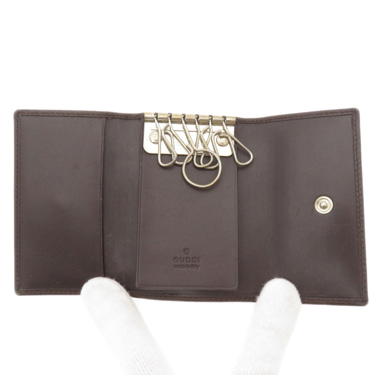 GUCCI グッチ 131928 GG キーケース キャンバス レディース 中古