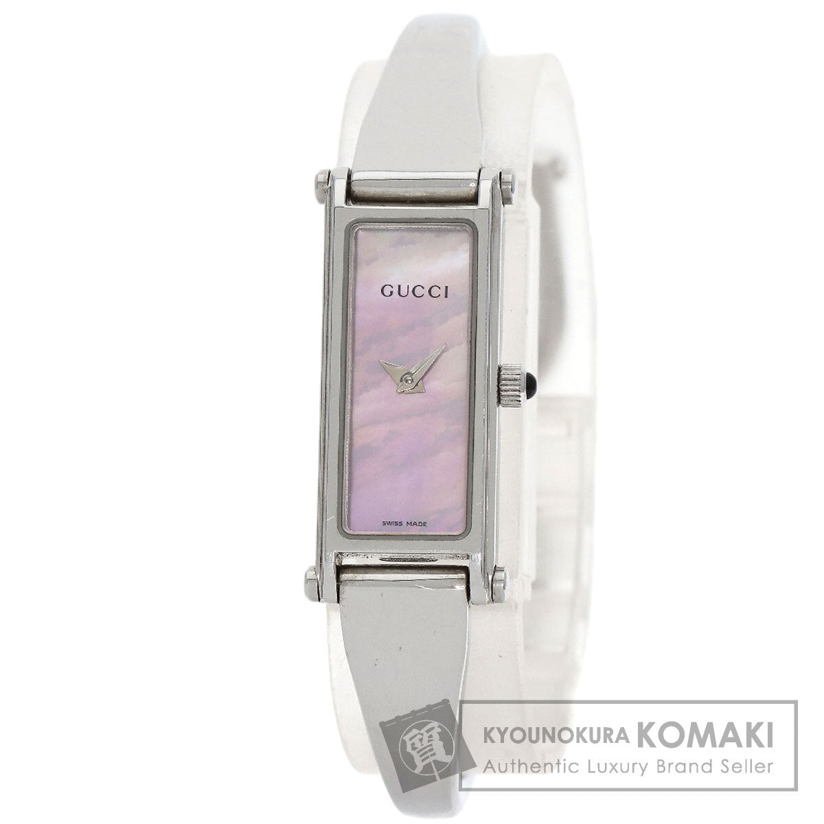 GUCCI グッチ 1500L スクエアフェイス 腕時計 SS レディース 中古
