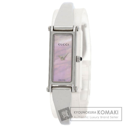 GUCCI グッチ 1500L スクエアフェイス 腕時計 SS レディース 中古