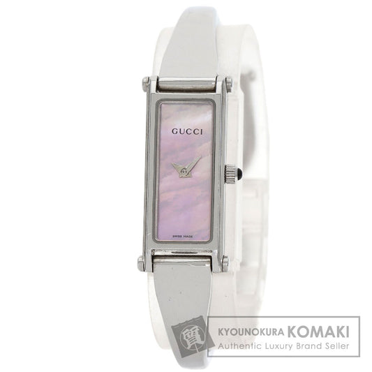 GUCCI グッチ 1500L スクエアフェイス 腕時計 SS レディース 中古