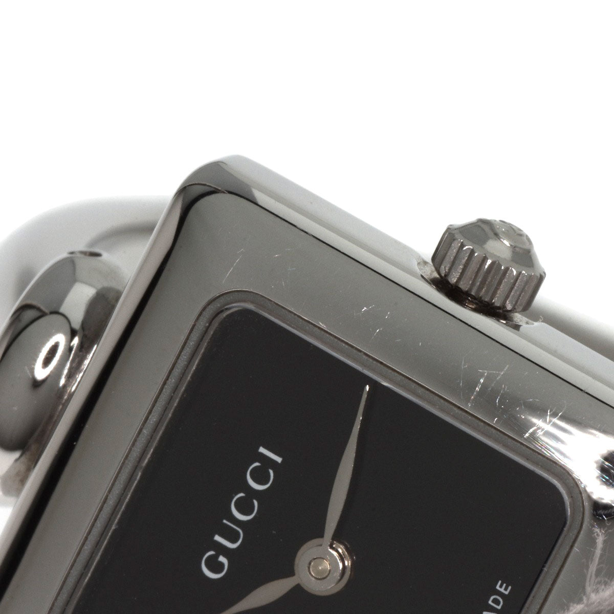 GUCCI グッチ 1900L スクエアフェイス 腕時計 SS レディース 中古
