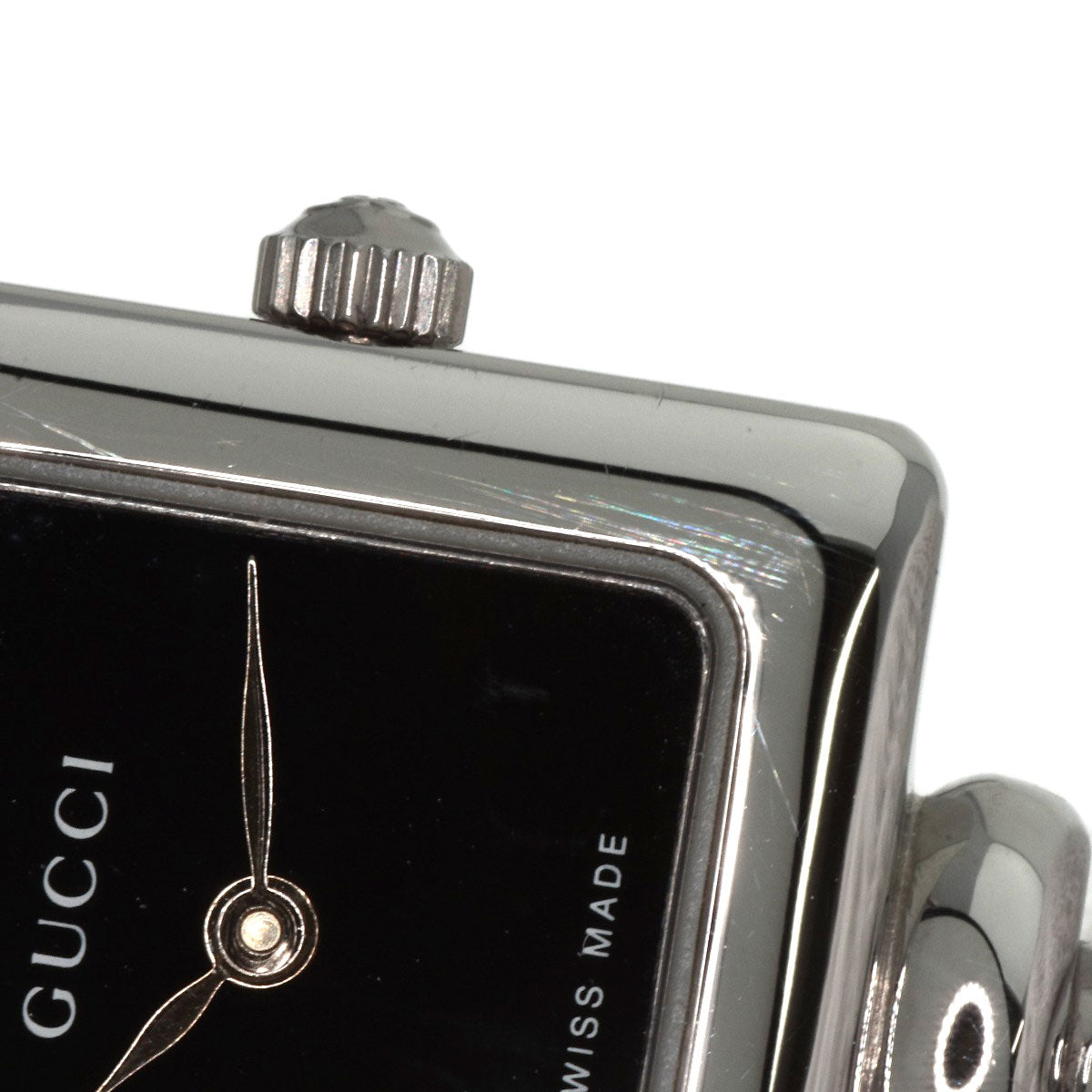 GUCCI グッチ 1900L スクエアフェイス 腕時計 SS レディース 中古