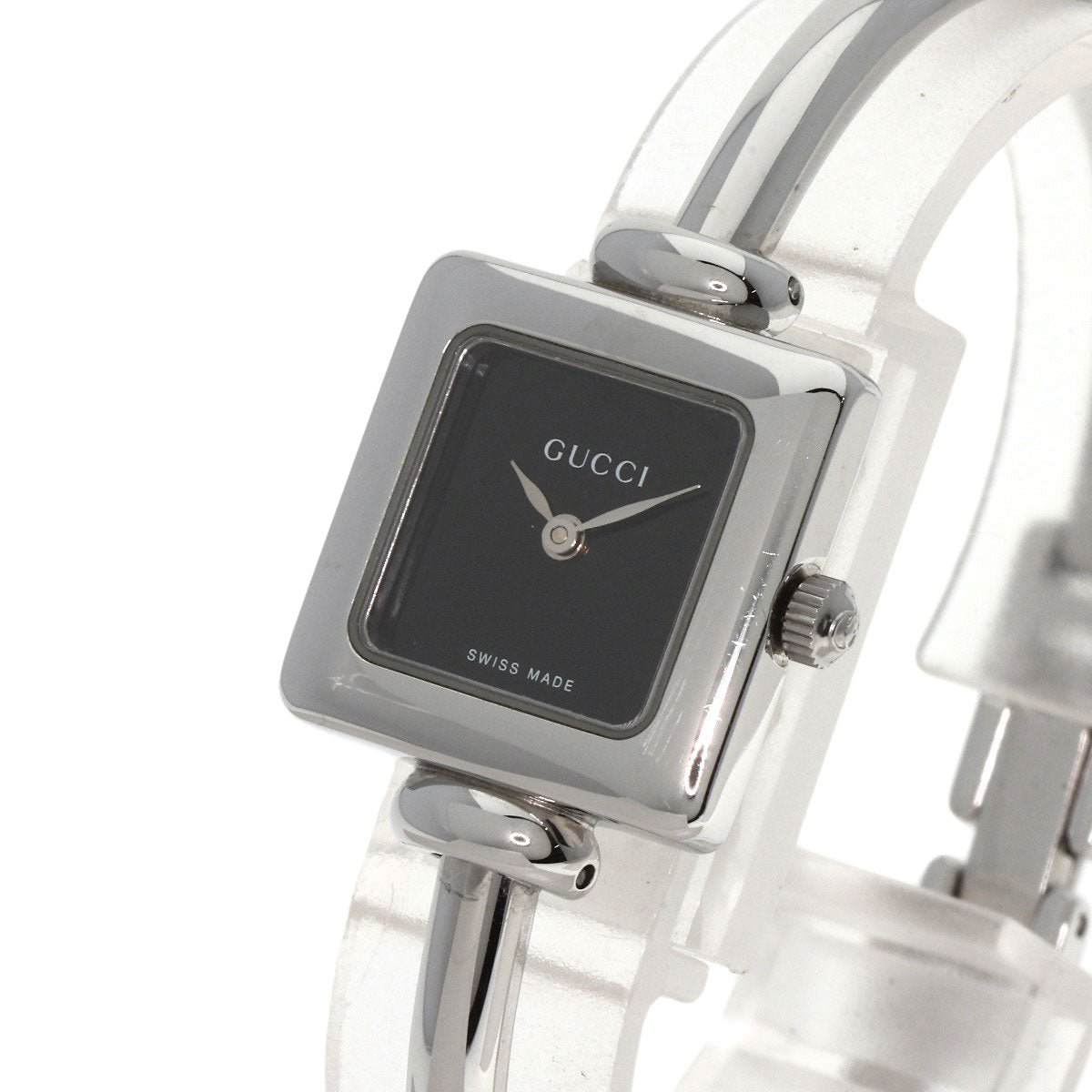 GUCCI グッチ 1900L スクエアフェイス 腕時計 SS レディース 中古