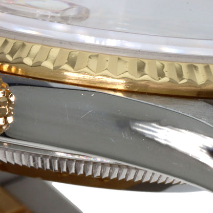 ROLEX ロレックス 16233G デイトジャスト 10P ダイヤモンド 腕時計 SS メンズ 中古