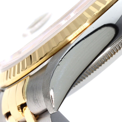 ROLEX ロレックス 16233G デイトジャスト 10P ダイヤモンド 腕時計 SS メンズ 中古