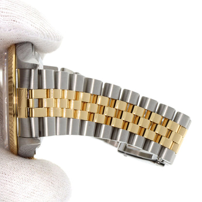 ROLEX ロレックス 16233G デイトジャスト 10P ダイヤモンド 腕時計 SS メンズ 中古