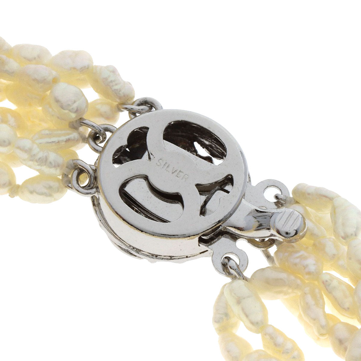 SELECT JEWELRY セレクトジュエリー 10連 淡水パール 真珠 ブレスレットセット ネックレス SV レディース 中古