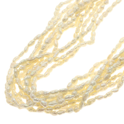 SELECT JEWELRY セレクトジュエリー 10連 淡水パール 真珠 ブレスレットセット ネックレス SV レディース 中古