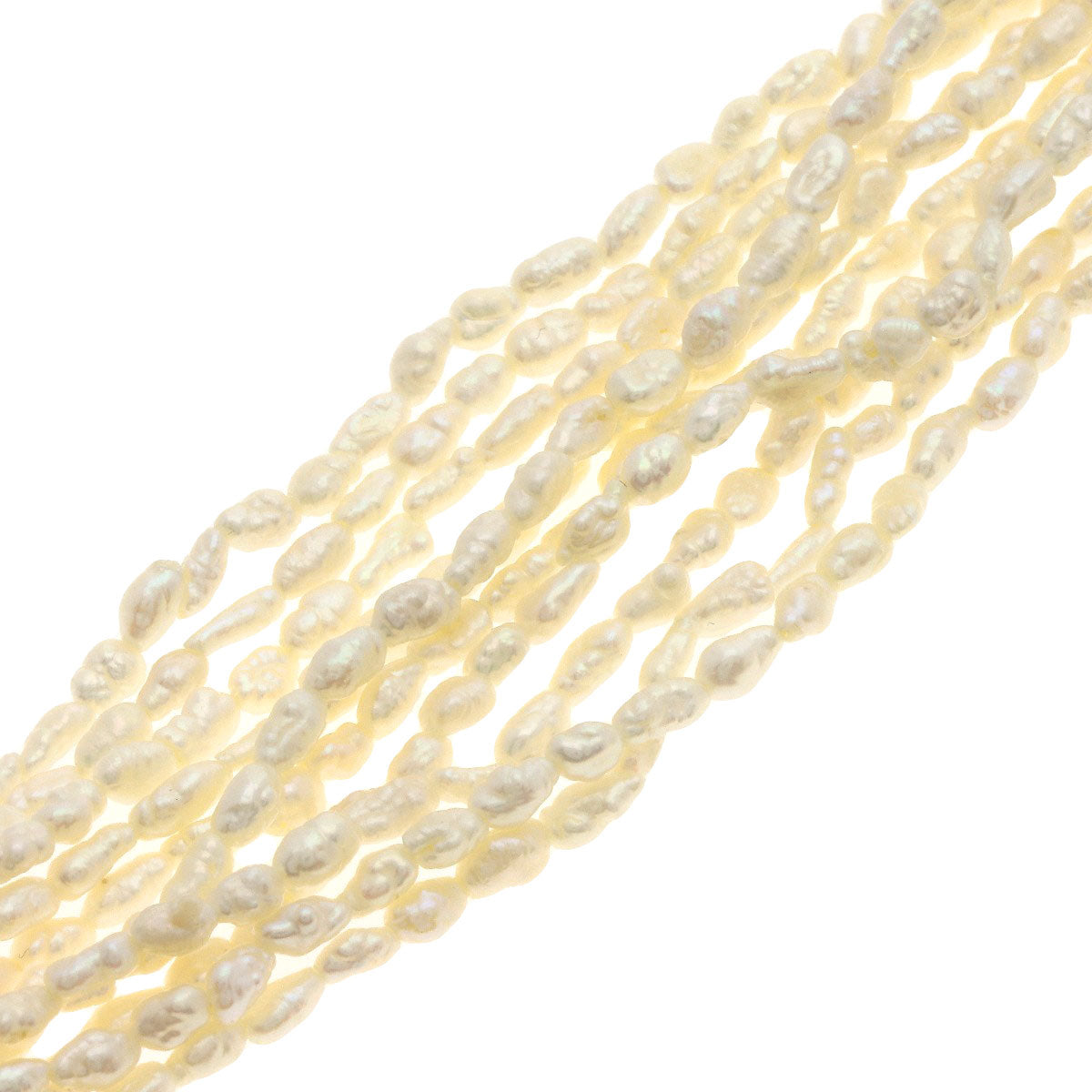 SELECT JEWELRY セレクトジュエリー 10連 淡水パール 真珠 ブレスレットセット ネックレス SV レディース 中古