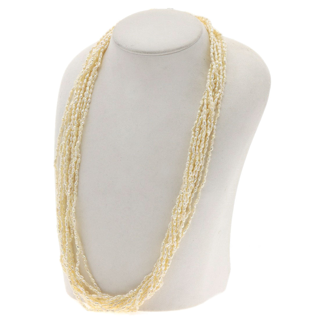 SELECT JEWELRY セレクトジュエリー 10連 淡水パール 真珠 ブレスレットセット ネックレス SV レディース 中古
