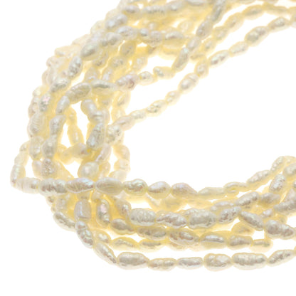 SELECT JEWELRY セレクトジュエリー 10連 淡水パール 真珠 ブレスレットセット ネックレス SV レディース 中古
