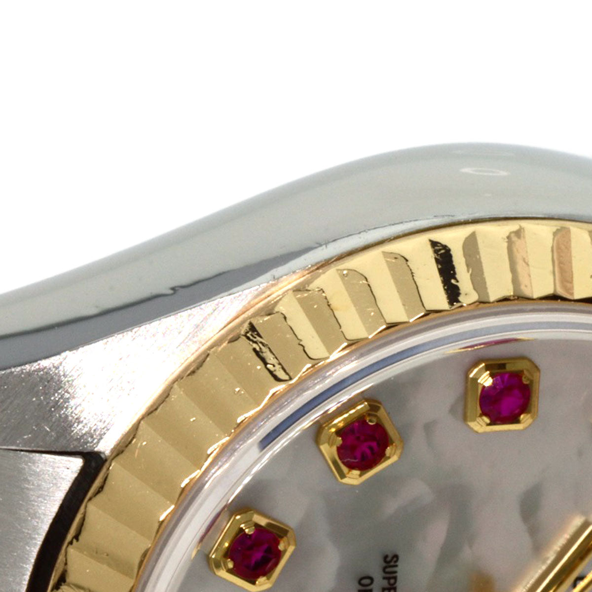 ROLEX ロレックス 79173NGR デイトジャスト 10P ルビー 腕時計 SS レディース 中古