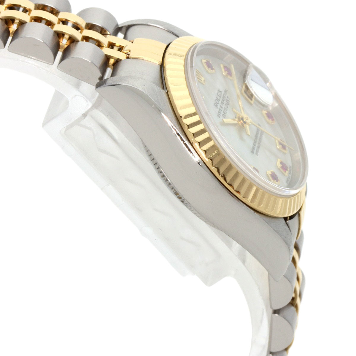 ROLEX ロレックス 79173NGR デイトジャスト 10P ルビー 腕時計 SS レディース 中古